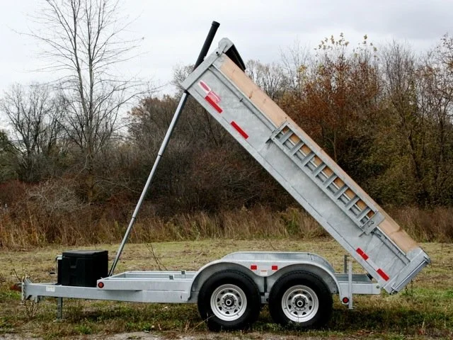 Hydraulic Dump  6.5X12 5 Ton Galvanized Dump Trailer - Built to Last! Photo