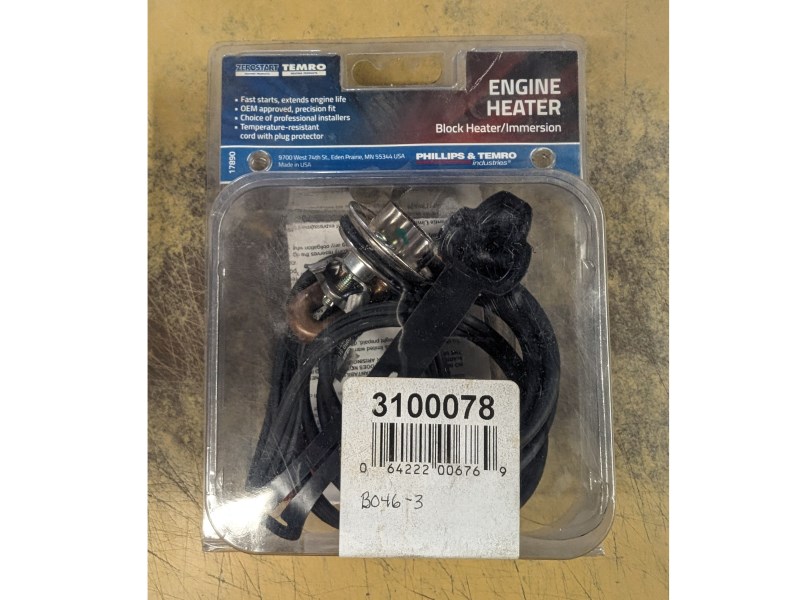 TEMRO 3100078 ZEROSTART ENGINE BLOCK HEATER