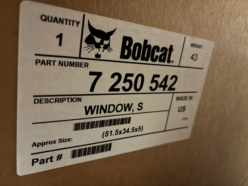 BOBCAT SLIDING WINDOW