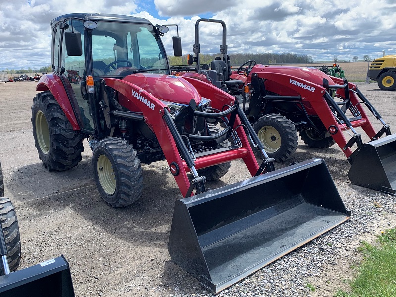 2021 YANMAR YT347 CAB TRACTOR WITH LOADER