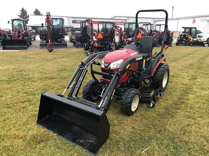 2022 YANMAR SA325 TRACTOR WITH LOADER AND MOWER