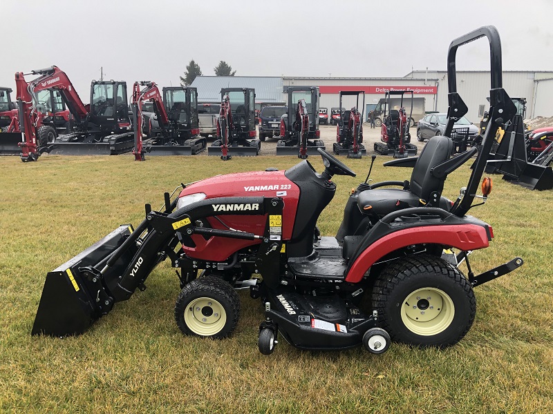 2022 YANMAR SA223 TRACTOR WITH LOADER AND MOWER