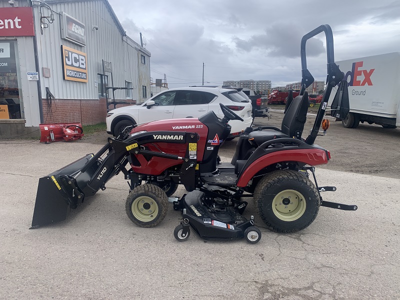2023 YANMAR SA223 TRACTOR WITH LOADER AND MOWER