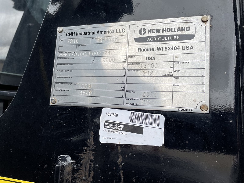 Delta Power Equipment 2020 MILLER NITRO 7310 SELF PROPELLED FRONT