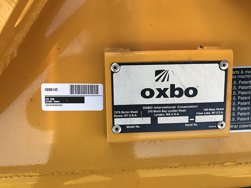 2014 OXBO 330 TRIPLE HEAD HAY & FORAGE WINDROW MERGER