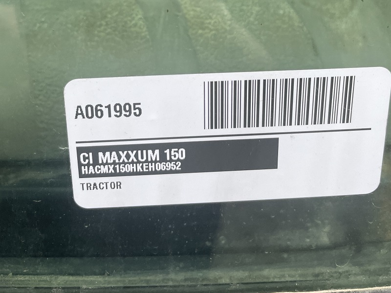 2019 CASE IH MAXXUM 150 TRACTOR