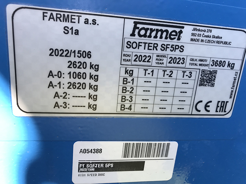 2023 FARMET SOFTER 5PS HIGH SPEED COMPACT DISC