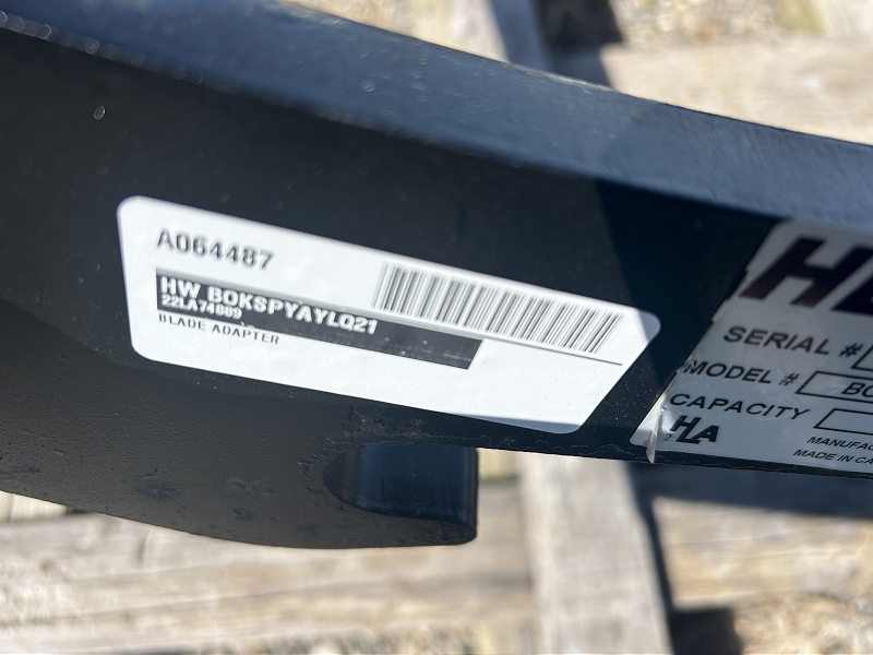 2022 HORST BOKSPYAYL210Q BLADE ADAPTER