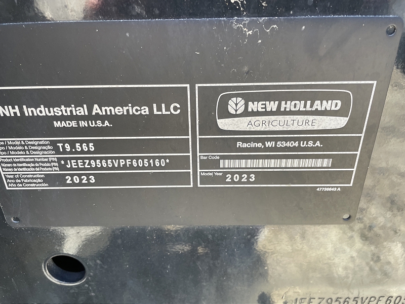 2023 NEW HOLLAND T9.565HD 4WD TRACTOR***12 MONTH INTEREST WAIVER OR LEASE THIS TRACTOR***