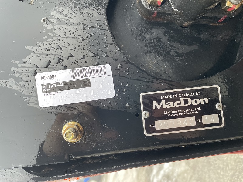 2014 MACDON FD75-30 HEADER FLEX