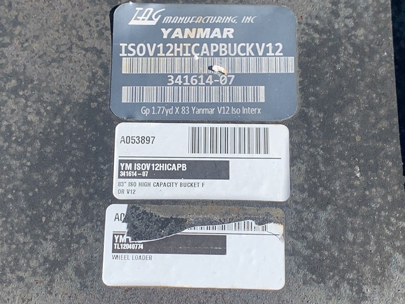 2021 YANMAR 83 INCH HIGH CAPACITY BUCKET