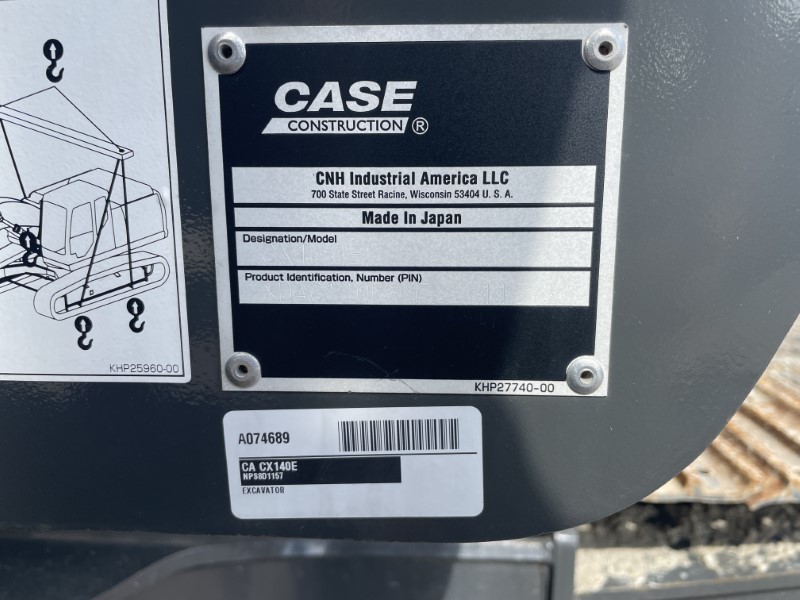 2023 CASE CX140E EXCAVATOR