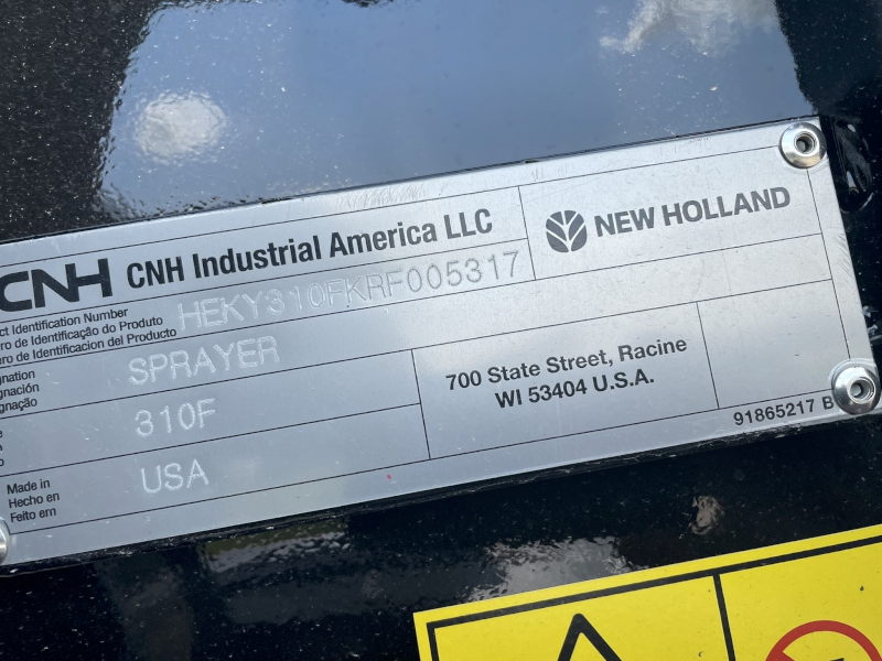 2024 NEW HOLLAND GUARDIAN SP.310F SELF-PROPELLED FRONT BOOM SPRAYER