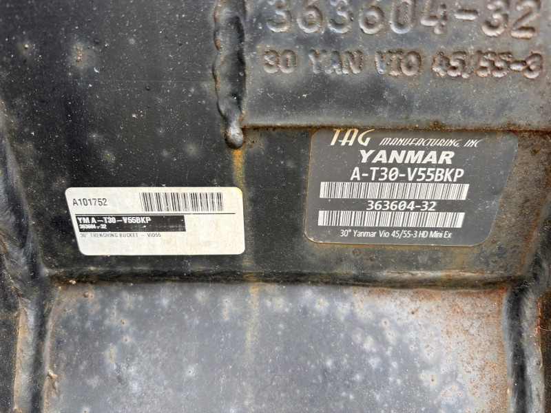 2023 YANMAR VIO55-6A-AB MINI EXCAVATOR WITH ANGLE BLADE