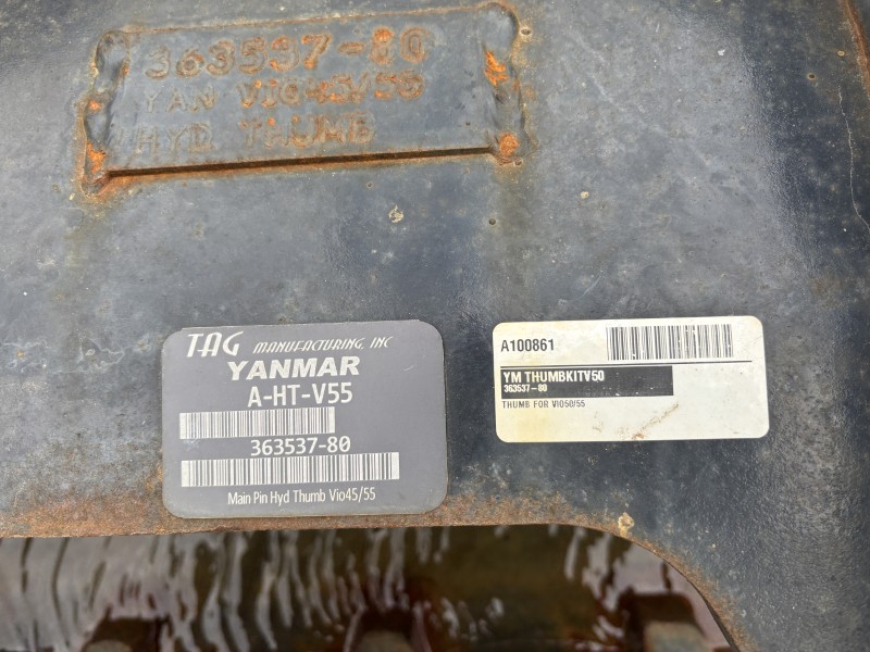 2023 YANMAR VIO55-6A-AB MINI EXCAVATOR WITH ANGLE BLADE