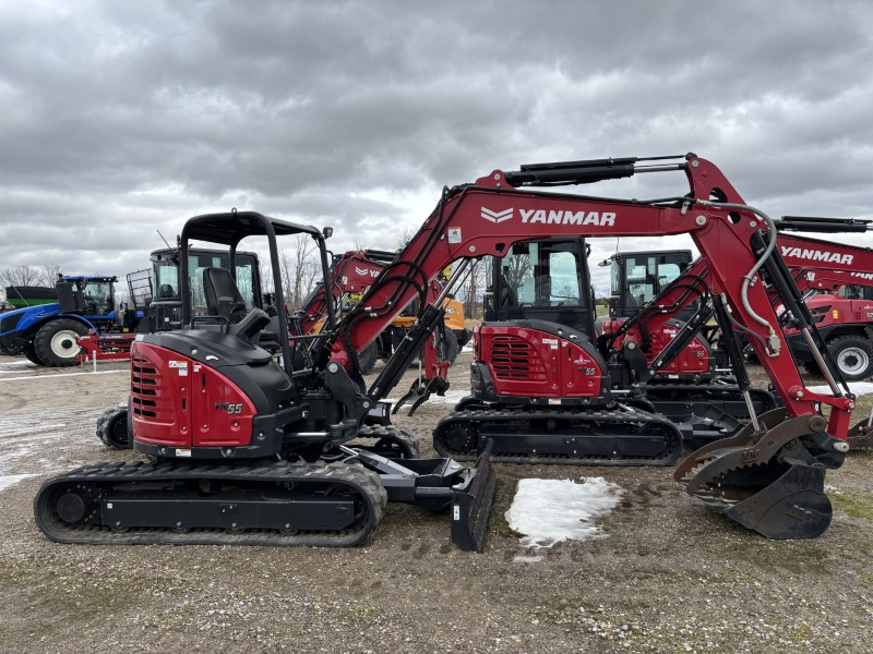 2023 YANMAR VIO55-6A-AB MINI EXCAVATOR WITH ANGLE BLADE