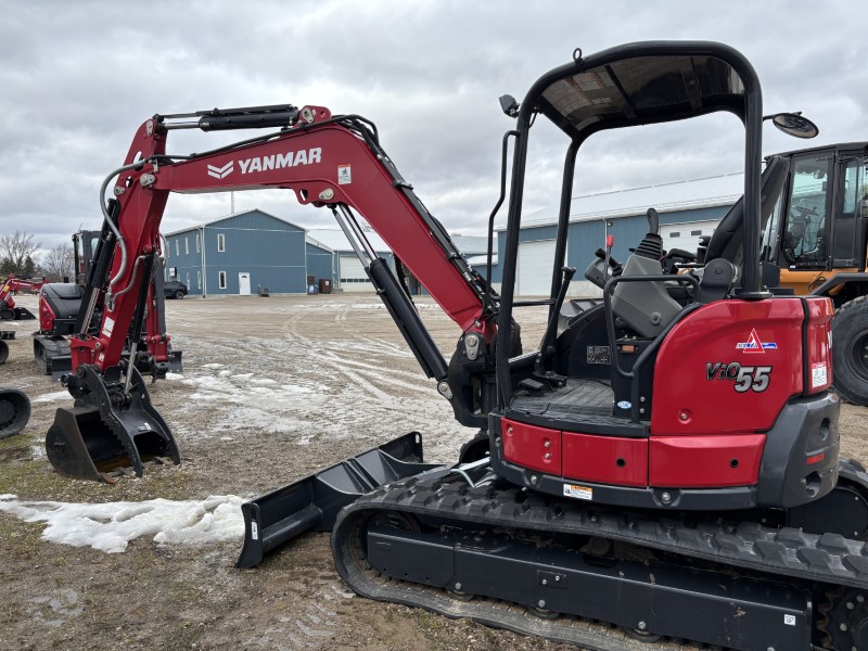 2023 YANMAR VIO55-6A MINI EXCAVATOR WITH BLADE