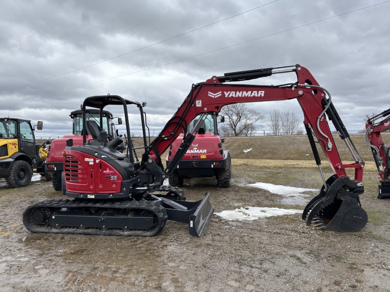 2023 YANMAR VIO55-6A MINI EXCAVATOR WITH BLADE