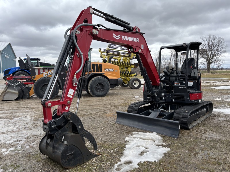 2023 YANMAR VIO55-6A MINI EXCAVATOR WITH BLADE