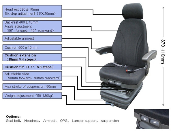 Parts and Tires  High Back Suspension Seat Photo