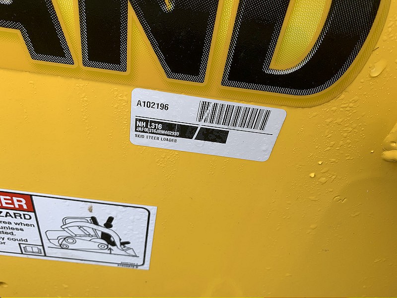 2025 NEW HOLLAND L316 SKID STEER LOADER