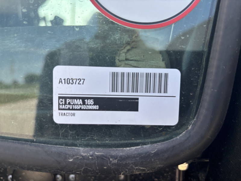 2025 CASE IH PUMA 165 CVXDRIVE TRACTOR