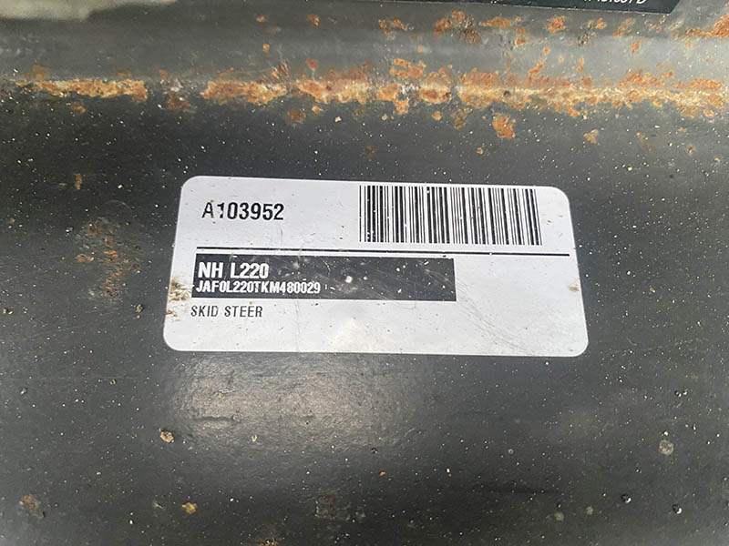 2019 NEW HOLLAND L220 SKID STEER LOADER