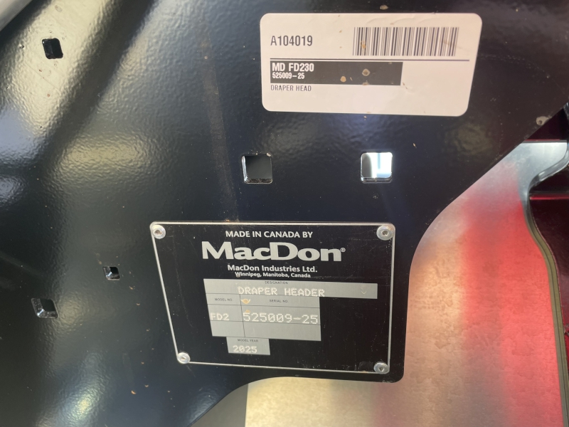 2025 MACDON FD230 FLEX DRAPER HEAD