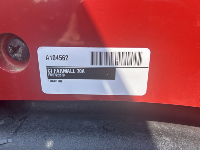 2025 CASE IH FARMALL 70A TRACTOR