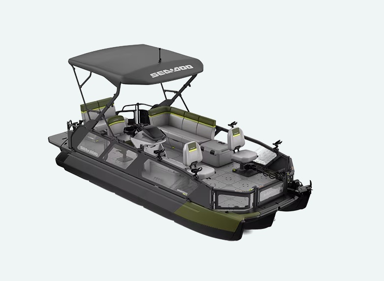 2025 SEA-DOO SWITCH FISH 18 FOOT PONTOON BOAT WITH 230HP ENGINE