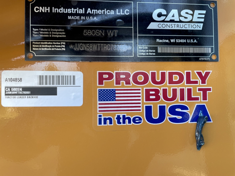 2024 CASE 580SN WT TRACTOR LOADER BACKHOE