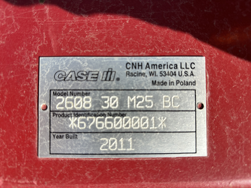 2011 CASE IH 2608 CHOPPING CORN HEAD