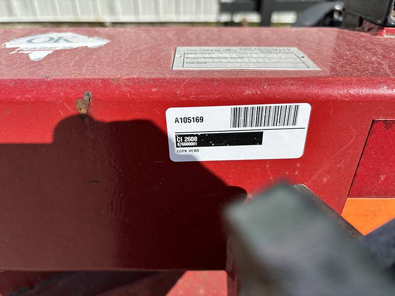 2011 CASE IH 2608 CHOPPING CORN HEAD