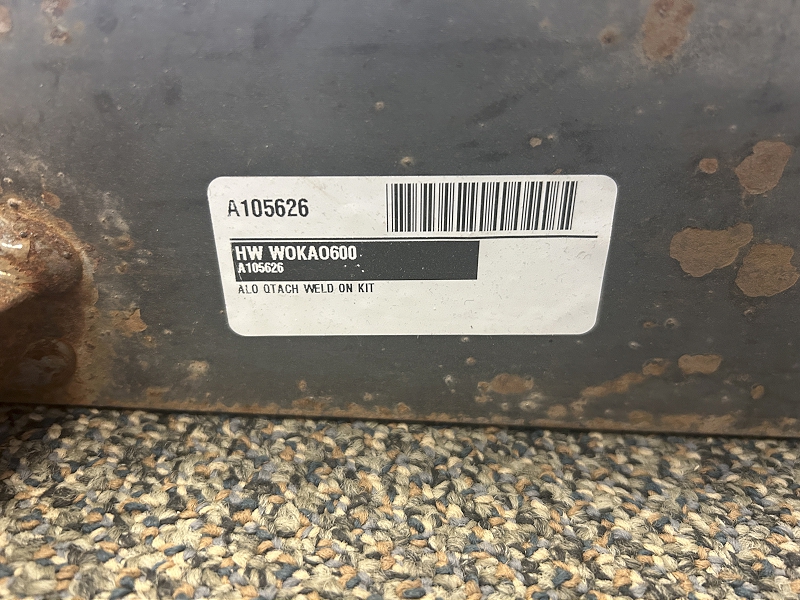 2024 HLA ATTACHMENTS (HORST) WOKAO600 ALO QTACH WELD ON KIT***SPECIAL PRICING***