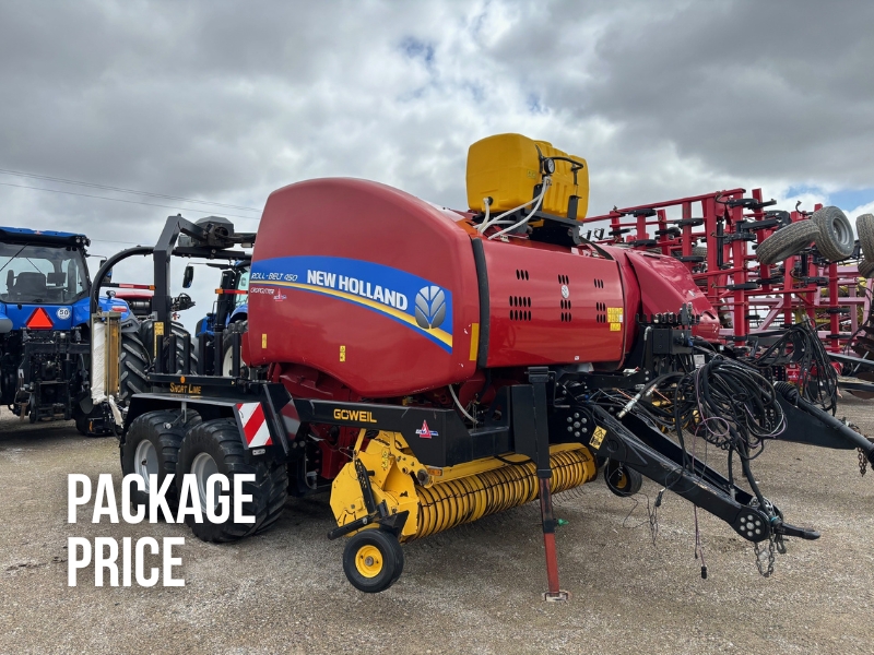 2017 NEW HOLLAND RB450 ROUND BALER WITH GOWEIL BALE WRAPPER***24 MONTH INTEREST WAIVER***