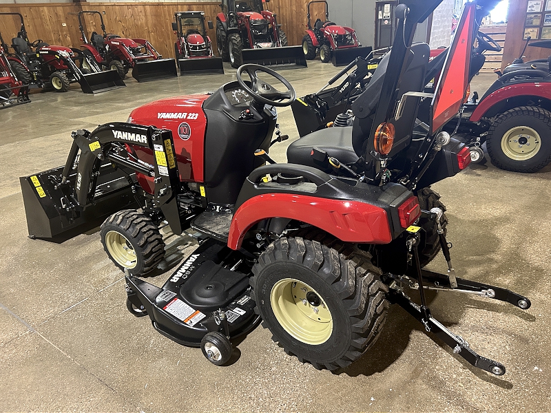 2025 YANMAR SA223 TRACTOR WITH LOADER AND MOWER