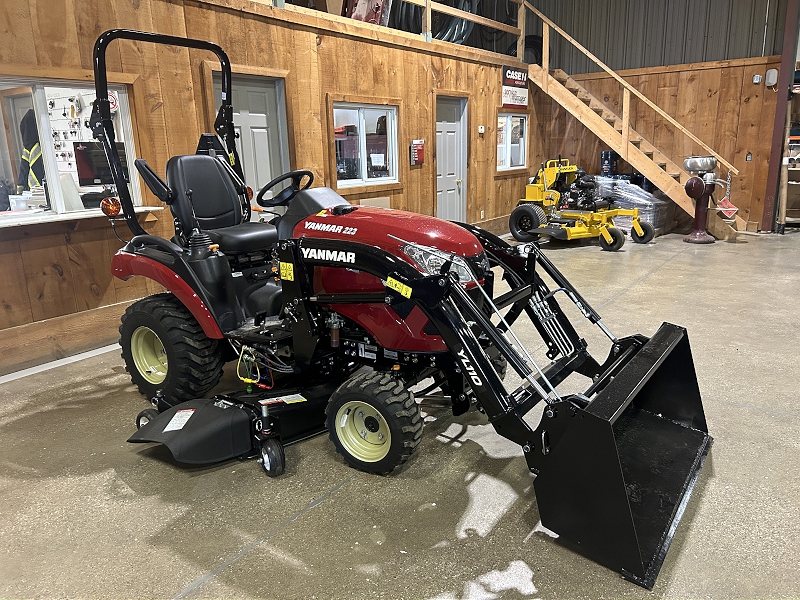 2025 YANMAR SA223 TRACTOR WITH LOADER AND MOWER