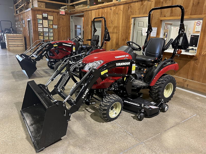 2025 YANMAR SA223 TRACTOR WITH LOADER AND MOWER