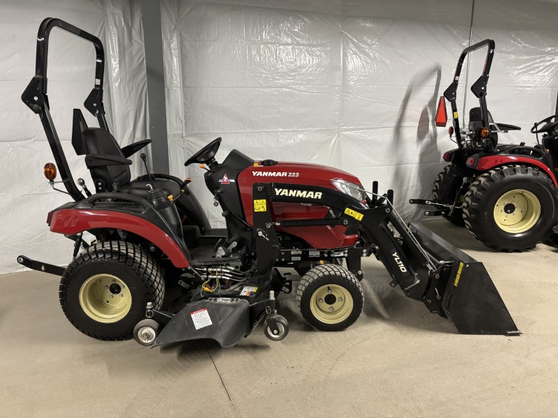 2025 YANMAR SA223 TRACTOR WITH LOADER AND MOWER