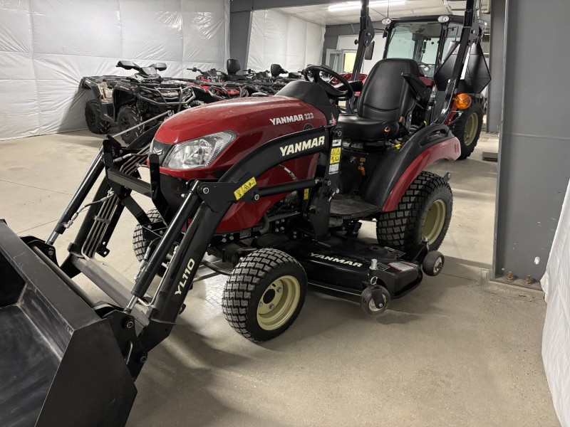 2025 YANMAR SA223 TRACTOR WITH LOADER AND MOWER