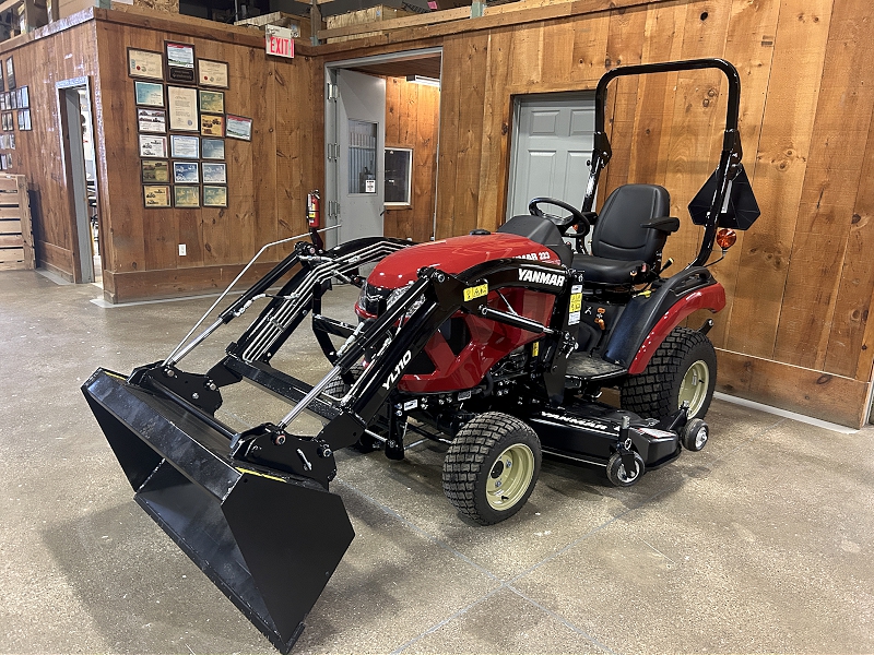2025 YANMAR SA223 TRACTOR WITH LOADER AND MOWER