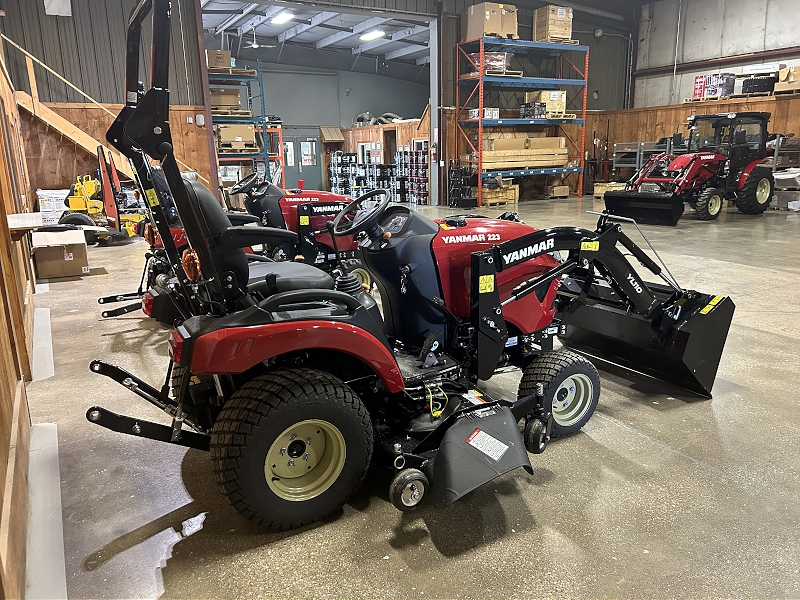 2025 YANMAR SA223 TRACTOR WITH LOADER AND MOWER
