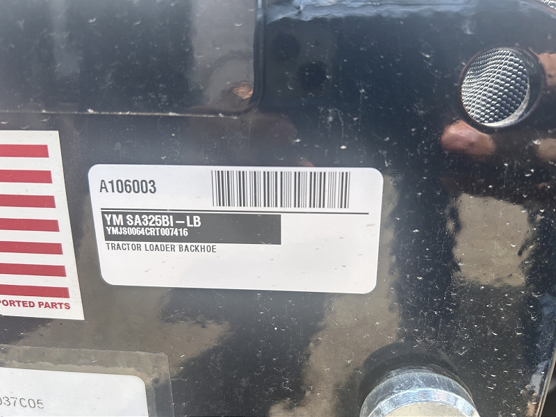 2025 YANMAR SA325 TRACTOR WITH LOADER AND BACKHOE