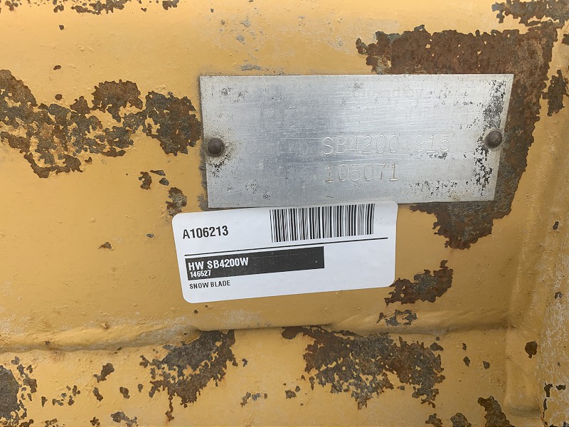 2014 HORST SB4200W 915 FRONT MOUNT BLADE