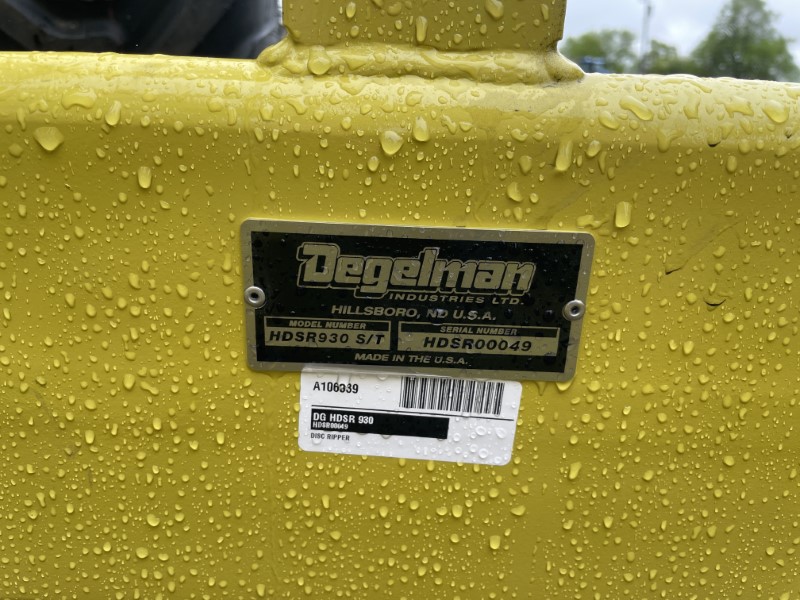 2025 DEGELMAN HDSR 930 HEAVY DUTY DISC RIPPER