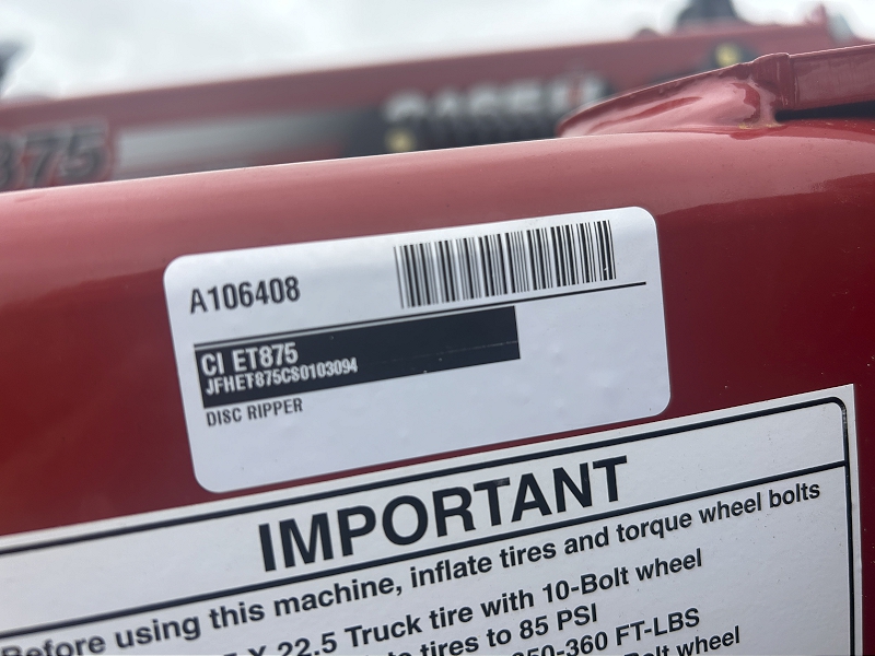 2025 CASE IH ECOLO TIGER 875 18 FOOT DISC RIPPER