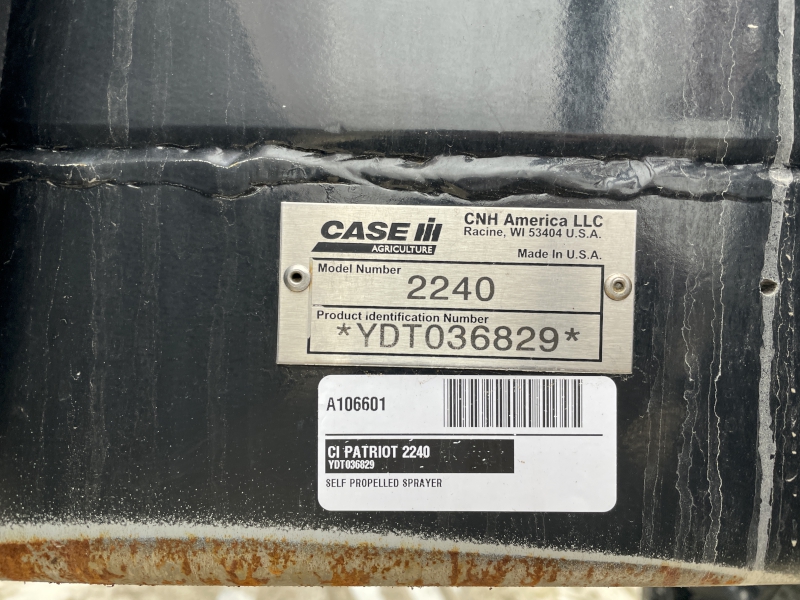 2013 CASE IH PATRIOT 2240 SPRAYER