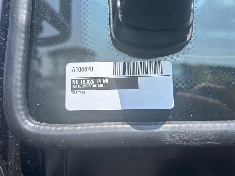 2025 NEW HOLLAND T8.325 PLMI TRACTOR