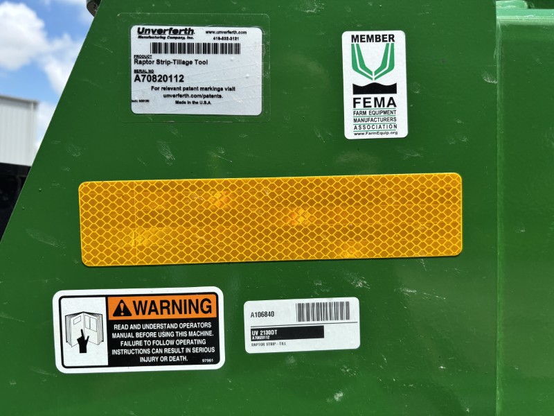 2025 UNVERFERTH RAPTOR 2130DT 12 ROW STRIP TILL (DRY FERTILIZER)