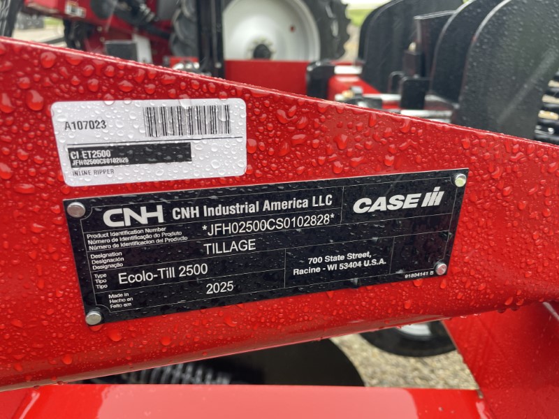 2025 CASE IH ECOLO-TIL 2500 IN-LINE RIPPER